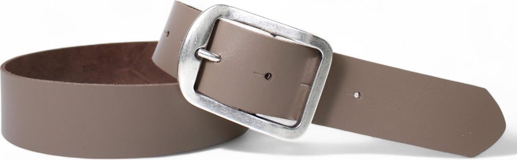 FRONHOFER Damen Ledergürtel ca. 4 cm silberne Dornschnalle Retrostyle, echt Leder