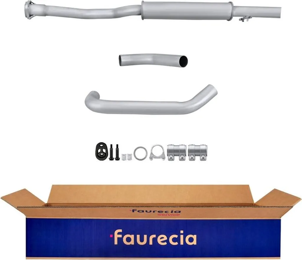 Silencieux central robuste FAURECIA pour FORD ESCORT, Qualité Expertise