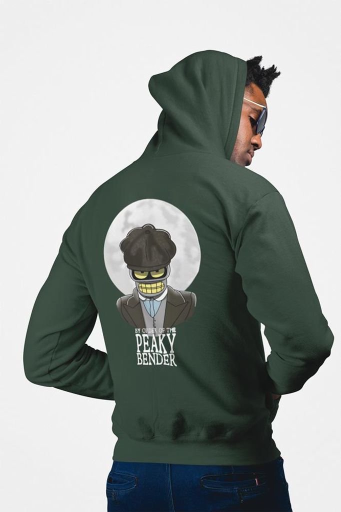 D&B Uni Hoodie ZIPMO00021 Bender Waldgrün-Größe 3XL
