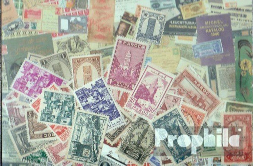 Briefmarken Marokko 50 verschiedene Marken Produktbild 