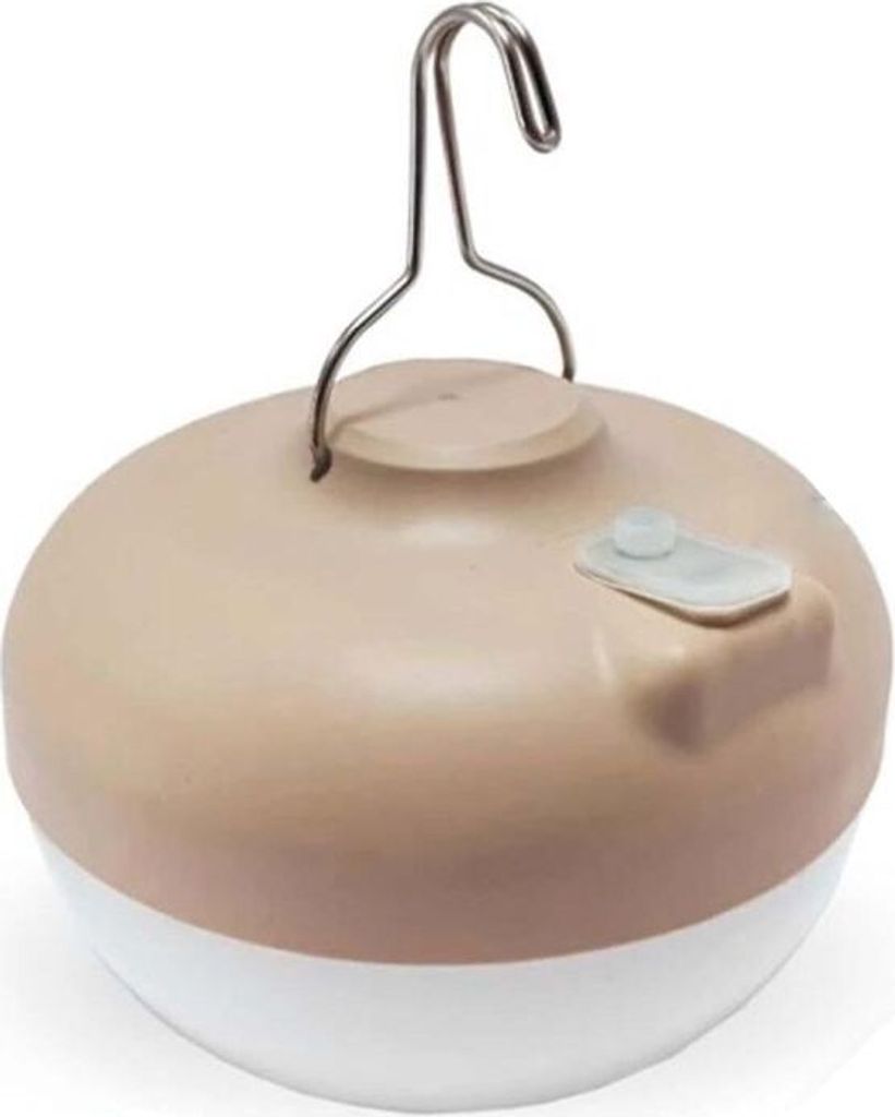 LED Leuchtmittel Solar + USB Akku Haken Magnet Ø 11 cm 2700 K dimmbar Fernbedienung tragbar Campinglampe Außenleuchte