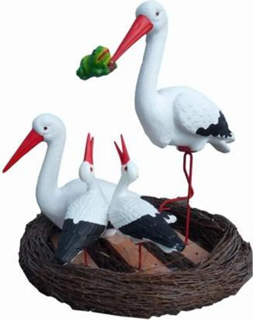Figurine cigogne abstraite moderne en résine de 80cm pour grand salon