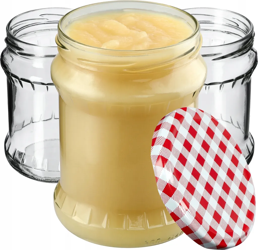 KADAX Kisko 24 Barattoli 500ml Rosso a Scacchi - Conserve e Marmellate
