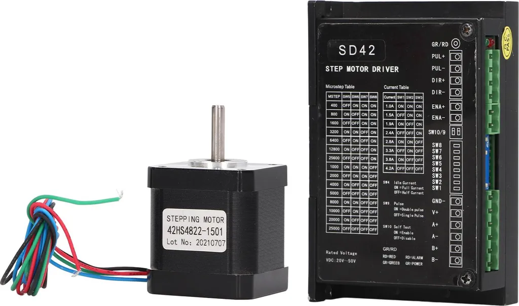 Moteur pas à pas sans perte de pas 42HS4822 avec driver SD42 stable