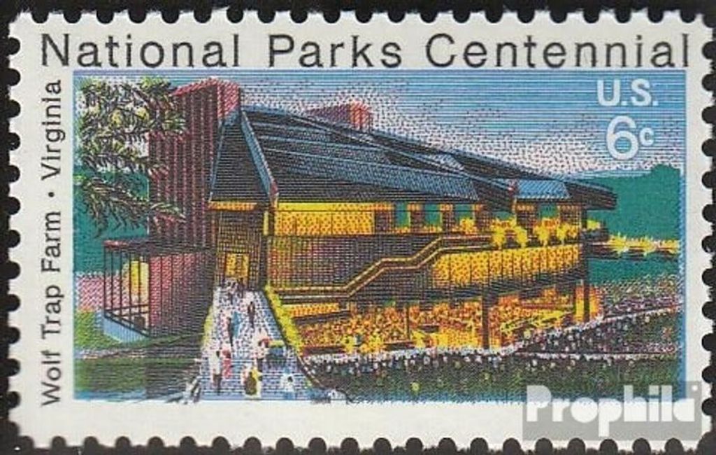 Briefmarken USA 1972 Mi 1068 (kompl.Ausg.) postfrisch Nationalpark