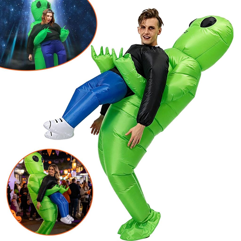 Alien Kostüm, Aufblasbares Halloween Kostüm, Aufblas Anzug, Produktbild 
