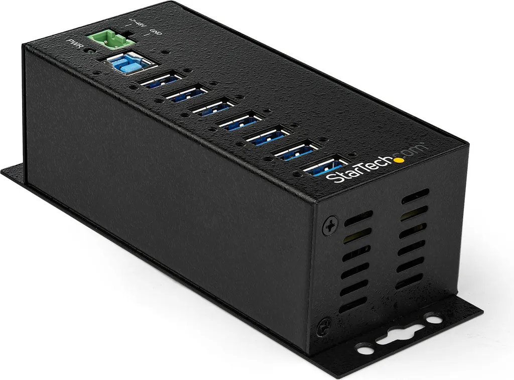Hub USB 3.0 Anti-Surtension 7 Ports pour Armoire Électrique DIN
