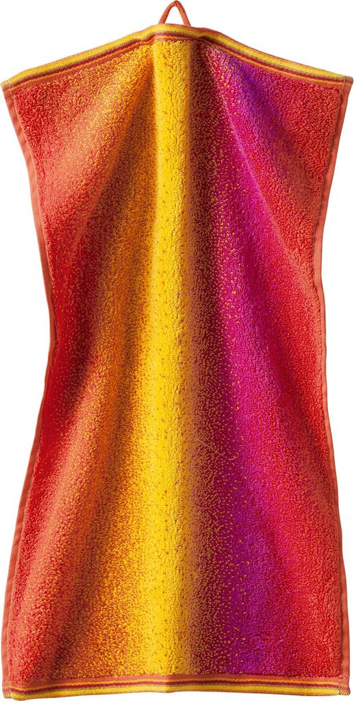 grace grand spa Gästetuch Vital Neon 3er-Pack in farbenfrohem Design Rot One Size