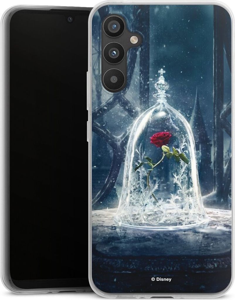 DeinDesign Handyhülle für Samsung Galaxy A34 5G Silikon Hülle Case Smartphone Schutzhülle Die Schöne und das Biest Disney Princess Rose