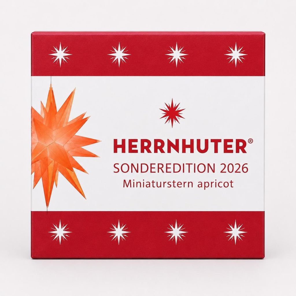 Herrnhuter Stern Sonderedition 2026 - Miniaturstern apricot Produktbild 