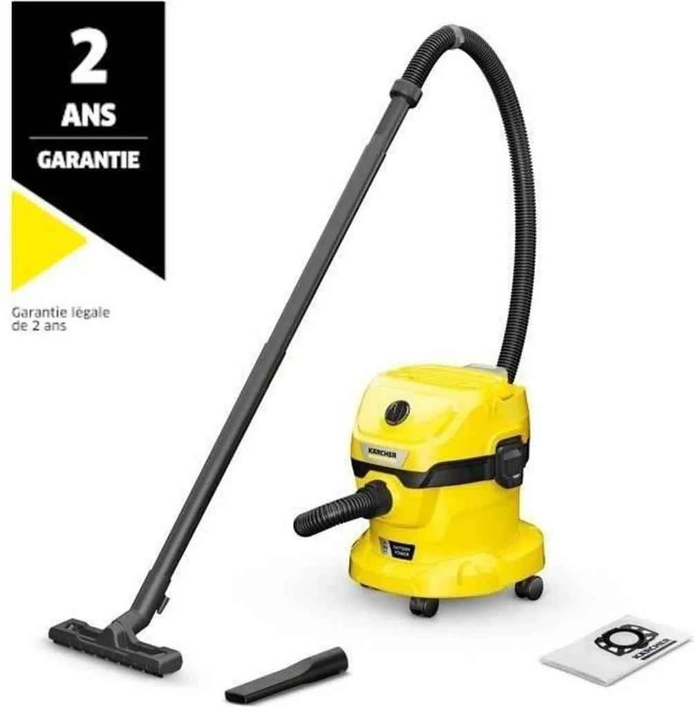 Kärcher WD 2-18 Cordless - Aspiratore Solidi e Liquidi Professional - 7