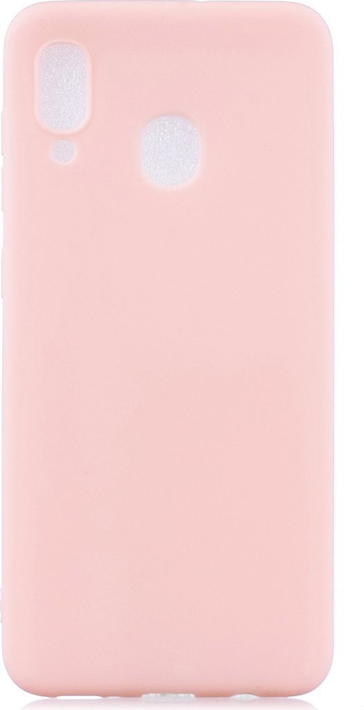 Für HUAWEI Y9 2019 Schöne Candy Farbe Matte TPU Anti-Kratz rutschfeste Schutzhülle Rücken Case Hellrosa