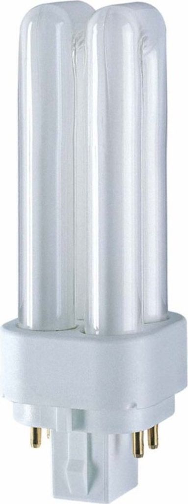 A studio shot of a compact fluorescent light bulb.