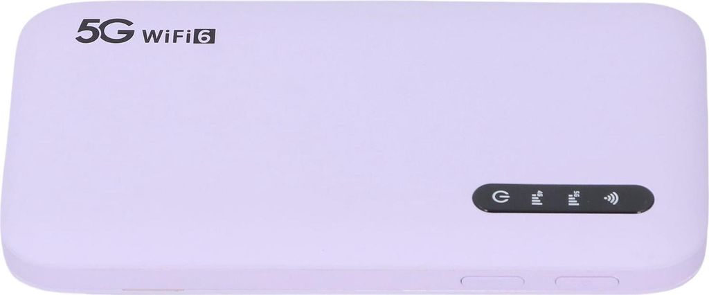 5G Mobile Hotspot WiFi6 Travel High Speed WiFi Hotspot Router mit Nano SIM Karten Slot Unterstützung 16 Geräte 6100mAh Akku Lila