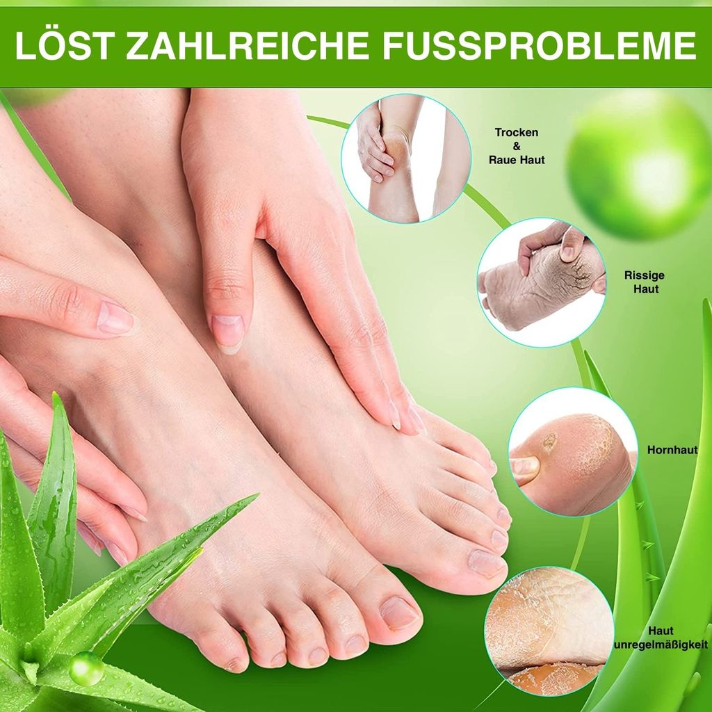 HQRKOTM 6 Paar Peeling-Fußmasken – Für Weiche Füße & Hornhautentfernung