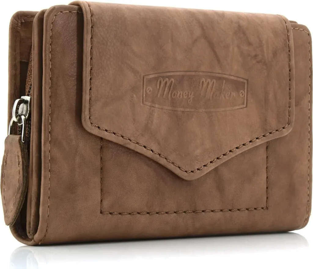 Portafoglio RFID Donna Pelle Tan - Protezione Totale e Stile Urban