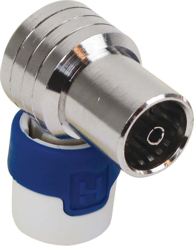 Hirschmann Kokwi 5 Push -On Coax Connector - Haaks - Weiblich