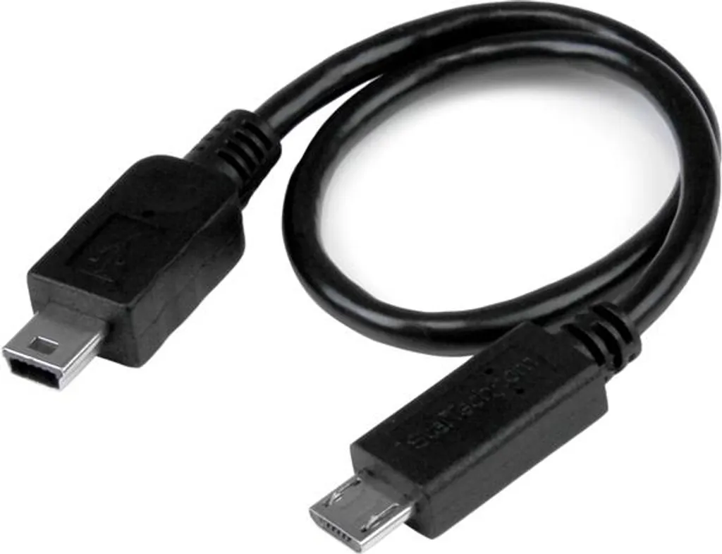 Adaptateur Câble OTG Micro USB vers Mini USB de 0.2m pour Transfert Data