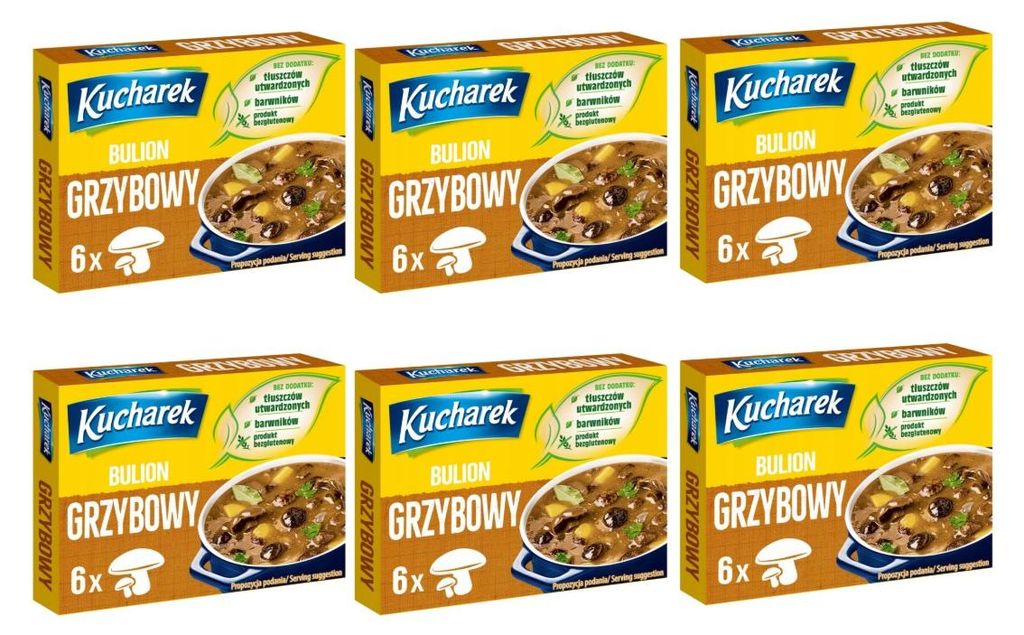 Kucharek Pilzbrühe 360g - 36 Brühwürfel - Pilz Brühe für Produktbild 