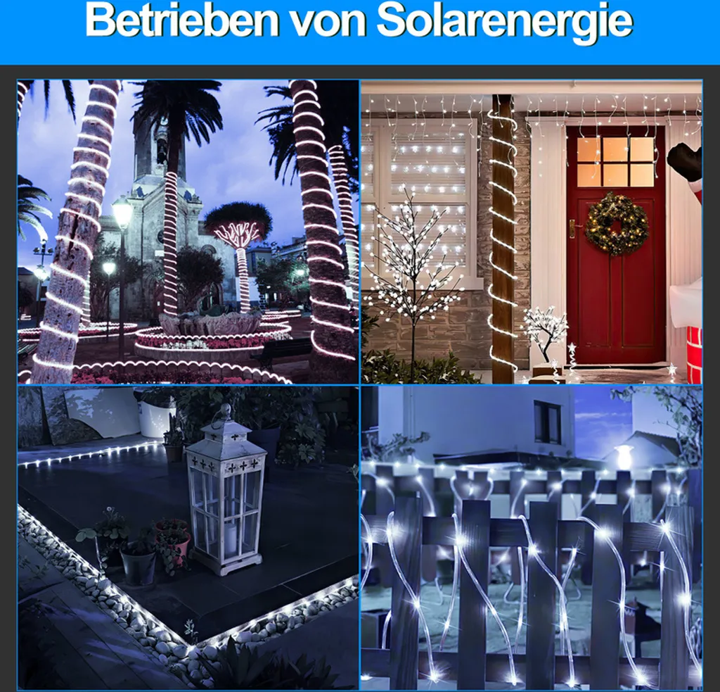 Recensione Yakimz Luci Solari Esterno 100 LED 12m Bianco Freddo - 5