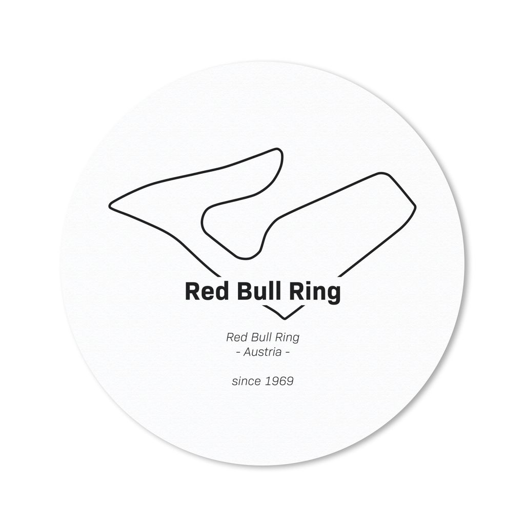 MuchoWow Mauspad Mousepad Red Bull Ring - Formel 1 - Rennstrecke 50x50 cm - Mousepads - Maus Mat - Pad - Mausunterlage - Vinyl