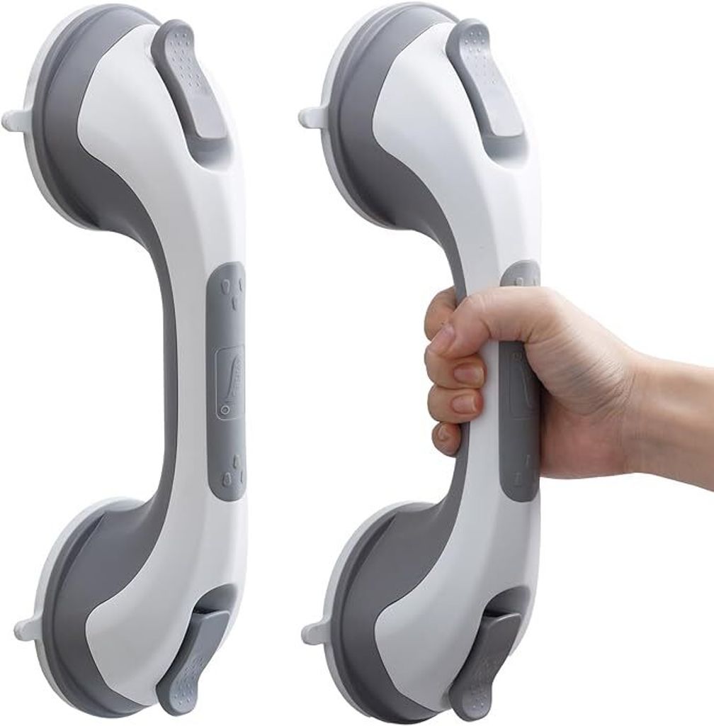 Graue Haltegriffe für Senioren, 30 cm, 2er-Pack Produktbild 