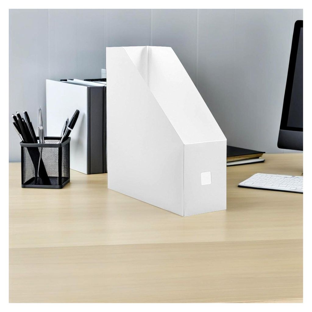 3 Stück Kunststoff-Dokumentenbox Aufbewahrungsbox für Aktenordner und Zeitschriftenablage Schreibtisch Organizer Büro Aufbewahrung für Dokument...