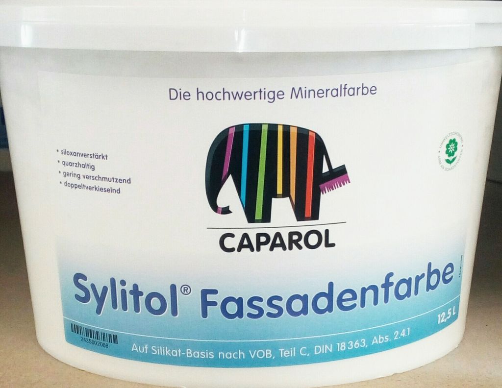 Caparol Sylitol Fassadenfarbe 12,5 Liter weiß Produktbild 