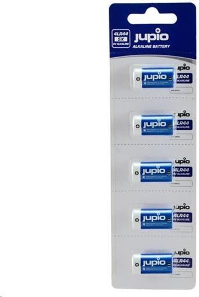 Jupio JCC-4LR44, Einwegbatterie, Alkali, 6 V, 5 Stück(e), Blau, Zylindrische