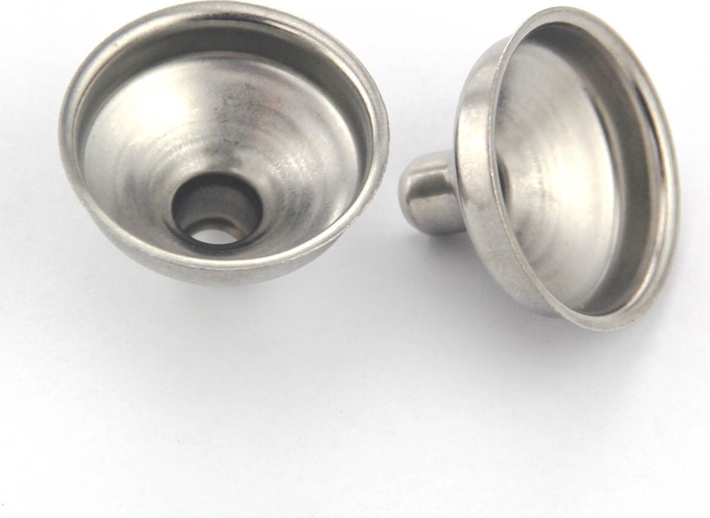INF 2er-Pack Mini-Trichter aus Edelstahl für Flaschen/Flaschen mit ätherischen Ölen
