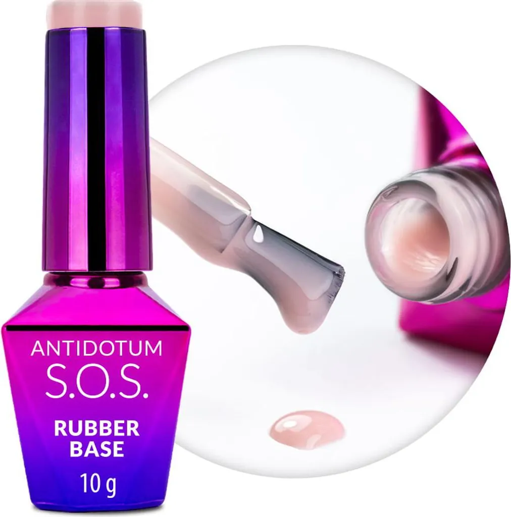 Molly Nails Crème de Nude 10g : Base Caoutchouc pour Ongles Flexibles