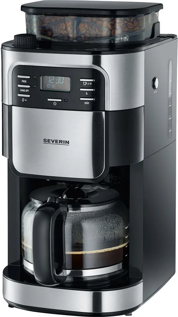 Machine à café SEVERIN KA9210 1000W - Design Noir avec Porte-filtre Pivotant