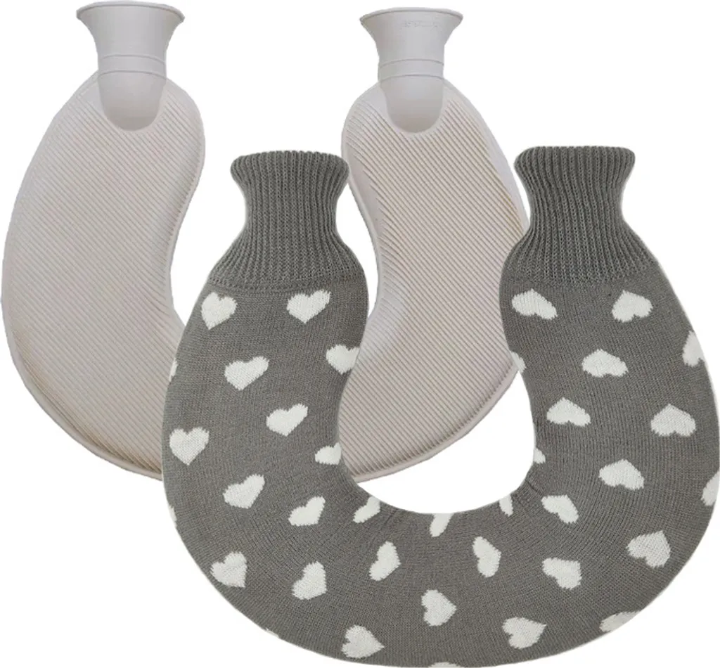 Borsa Termica INF per Cervicale a U | Terapia del Calore con Cover Grigia