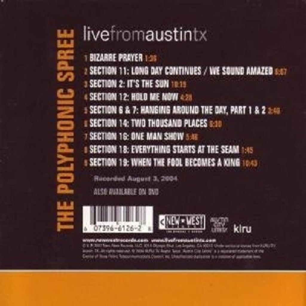 Polyphonic Spree,The-Live From Austin TX