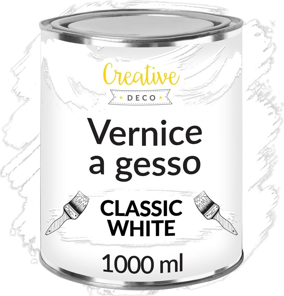 Creative Deco Chalk Paint Vernice a Gesso Bianca | 1L | Immagine del prodotto 