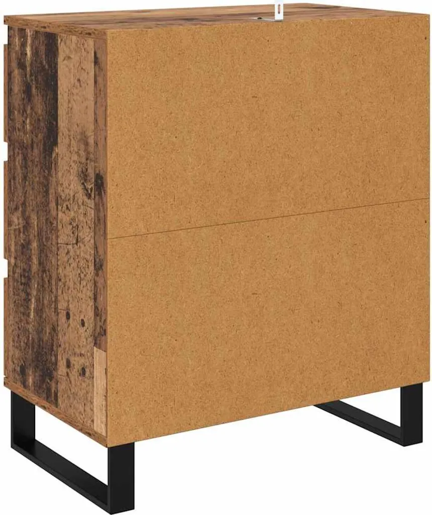 Credenza con cassetti Legno di recupero 60 x 35 x 70 cm Materiale a base di legno