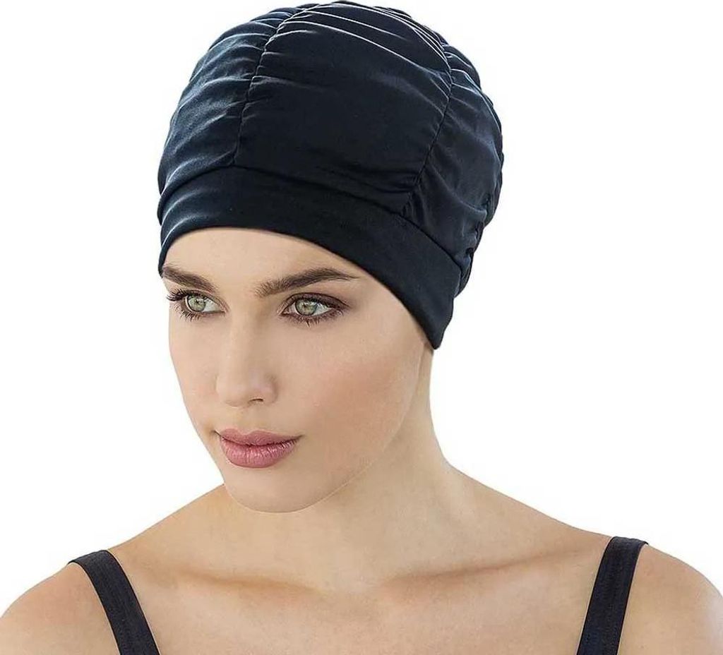 Aquafeel Fabric Badekappe Schwarz  Schwarz One Size Produktbild 