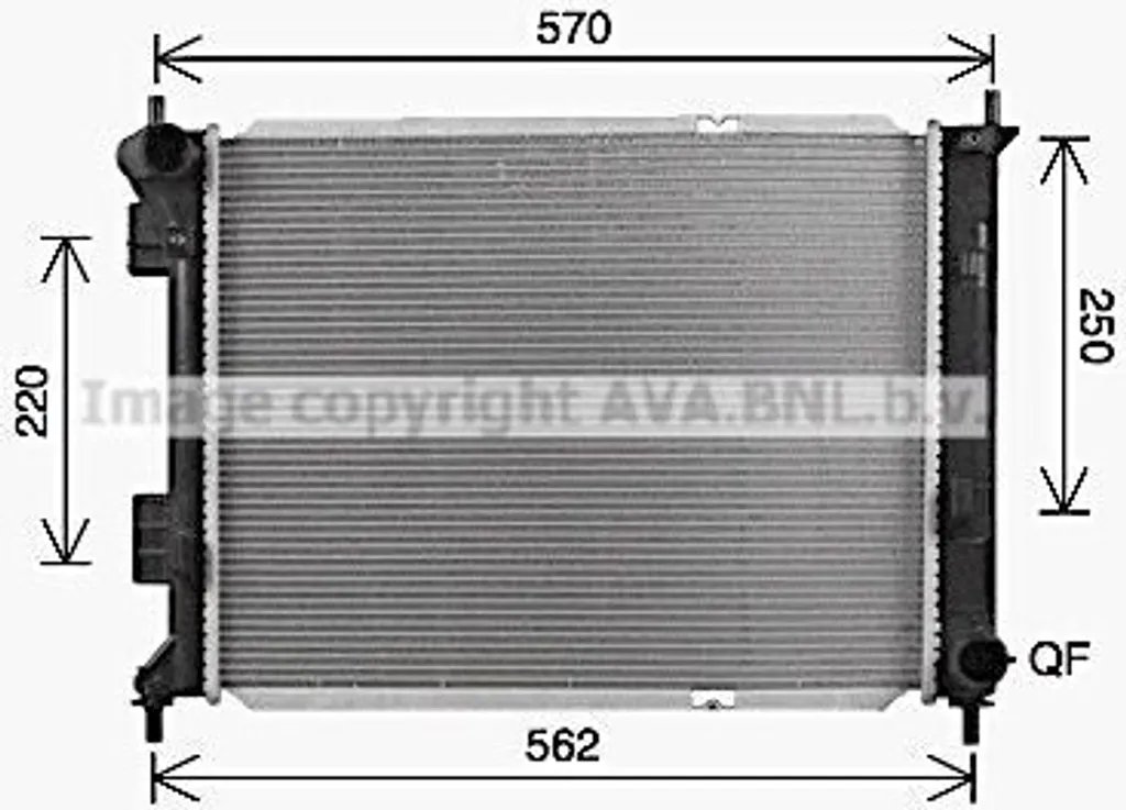 Radiateur PRASCO KA2327 Haute Performance OE 253101P200 Durable