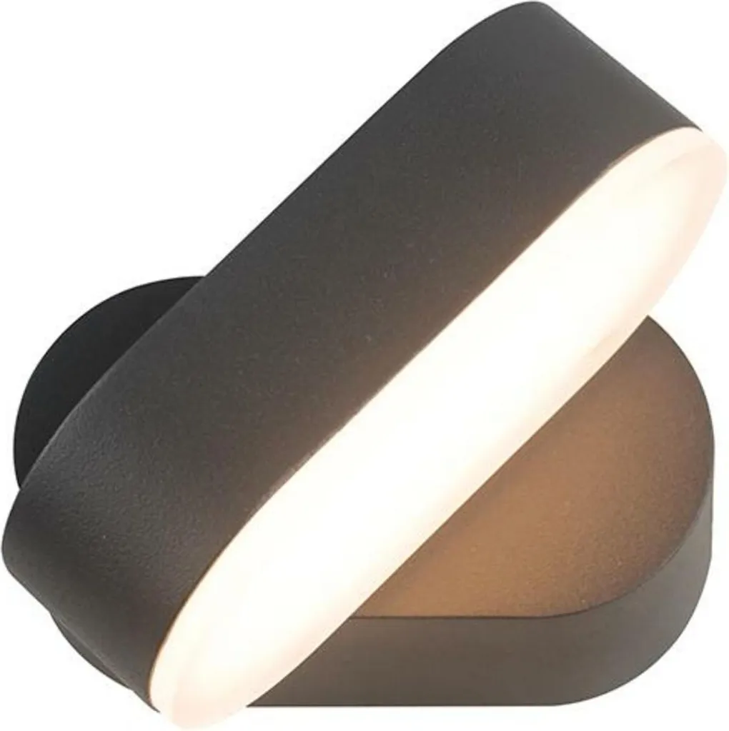 Éclairage LED pour entrée et garage 7W 230V étanche coloris Gris Foncé