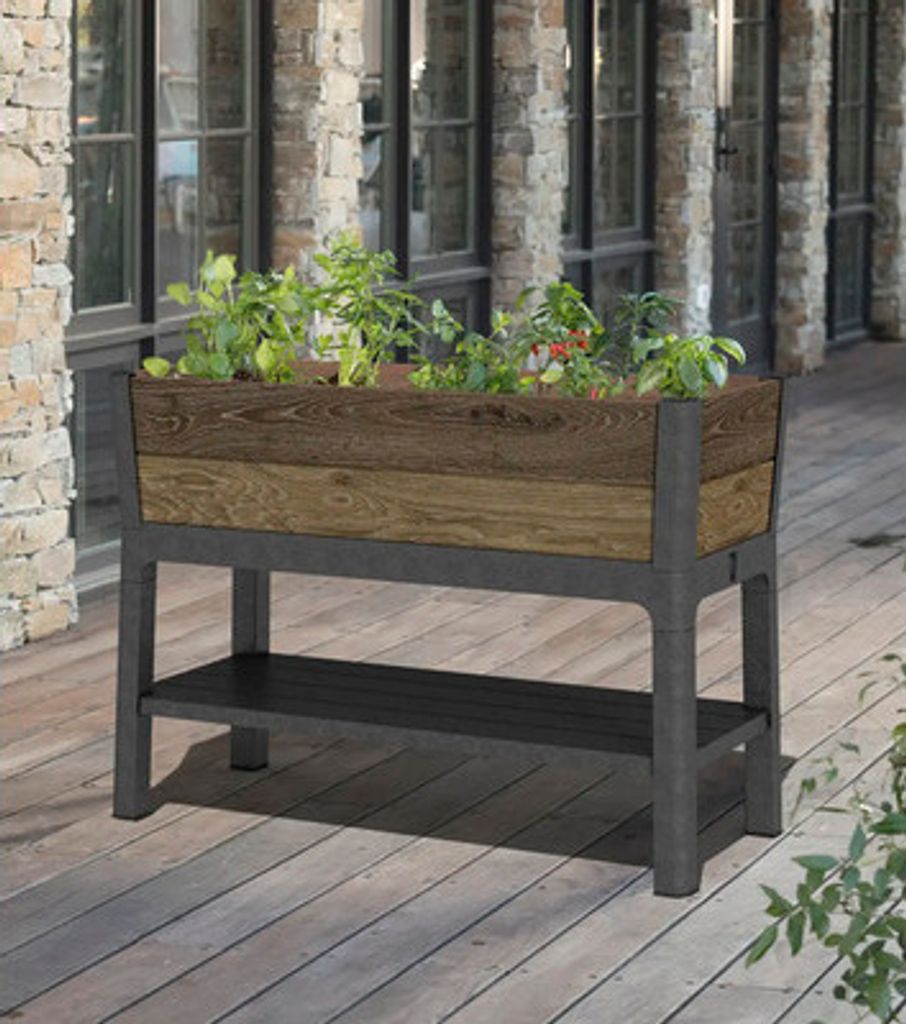 Hochbeet Keter Ashwood 113 x 48 x 79,5 cm Walnuß Produktbild 
