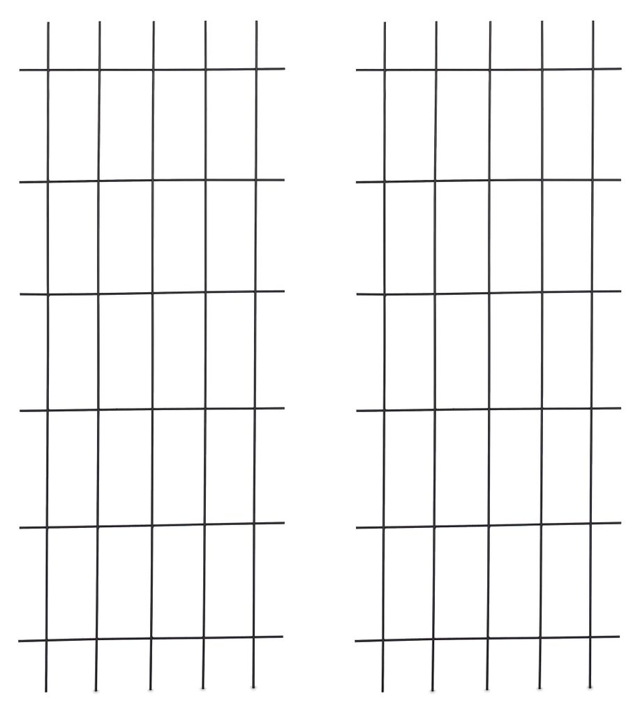 Lot de 2 treillis Relaxdays, jardin, 150 x 60 cm, support Image du produit 