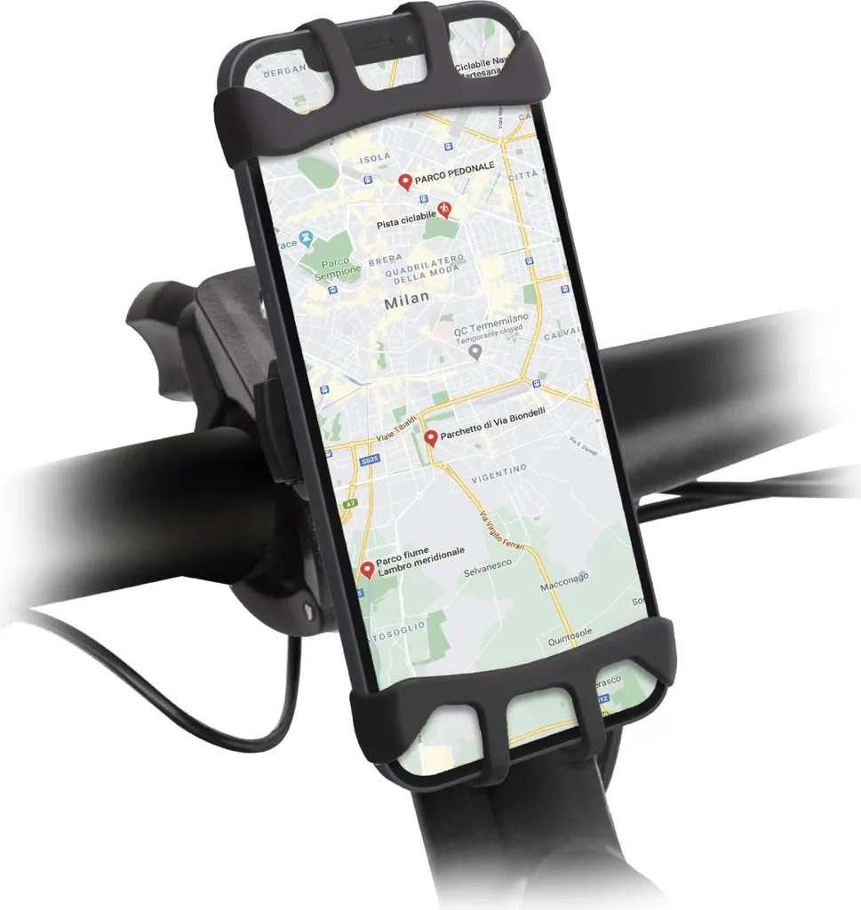 SBS TEERIDEHOLD360 Support Smartphone Noir Rotatif à 360 Degrés pour Vélo