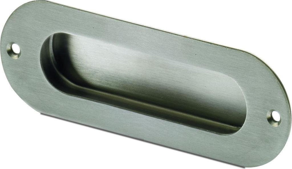 Griffmuschel Modern Oval 40 X 120 Mm Alara WC Edelstahl Für