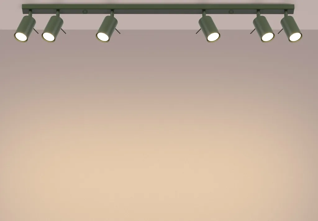 Lampada RING 6L Verde Oliva: Luce Calda per la Tua Casa Sollux