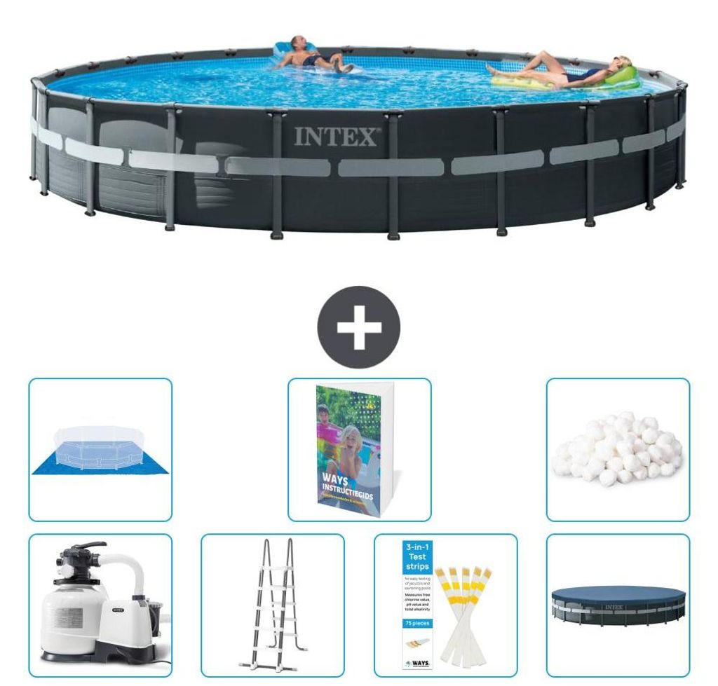 Ultra XTR Pool Rund - 732x132 cm - 8-teilig S629