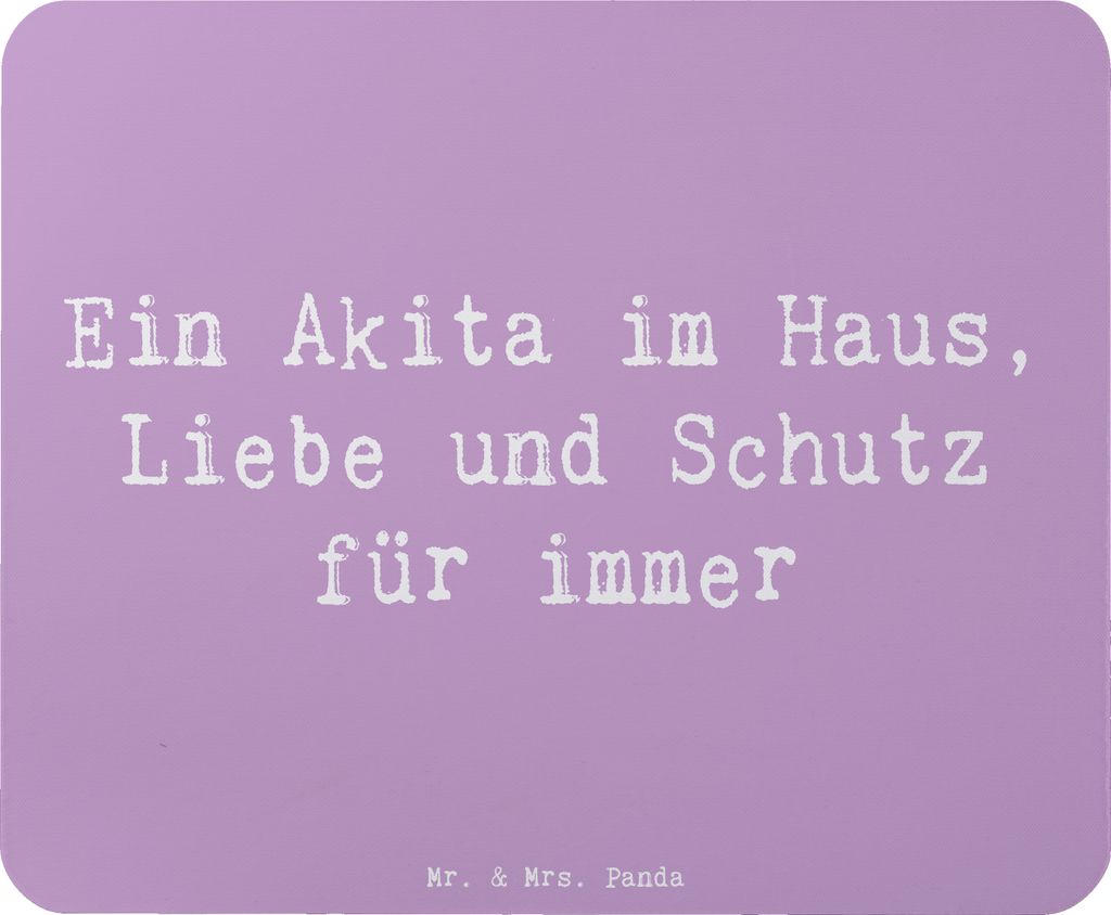 Mr. & Mrs. Panda Mouse Pad Spruch Akita Inu Liebe - Lavendeltraum - Geschenk, computer mauspad, Hunderassen Pflege, muskulöser Hund, Hundeliebhabe...