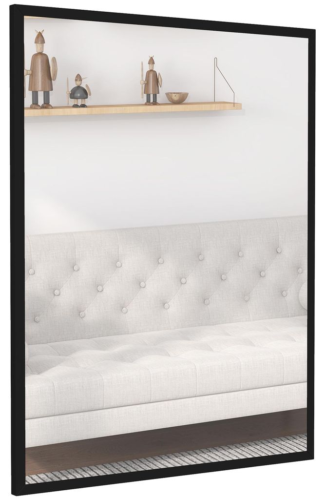 HOMCOM Wandspiegel, 70 x 90 cm, Rechthoekige spiegel voor Productafbeelding 