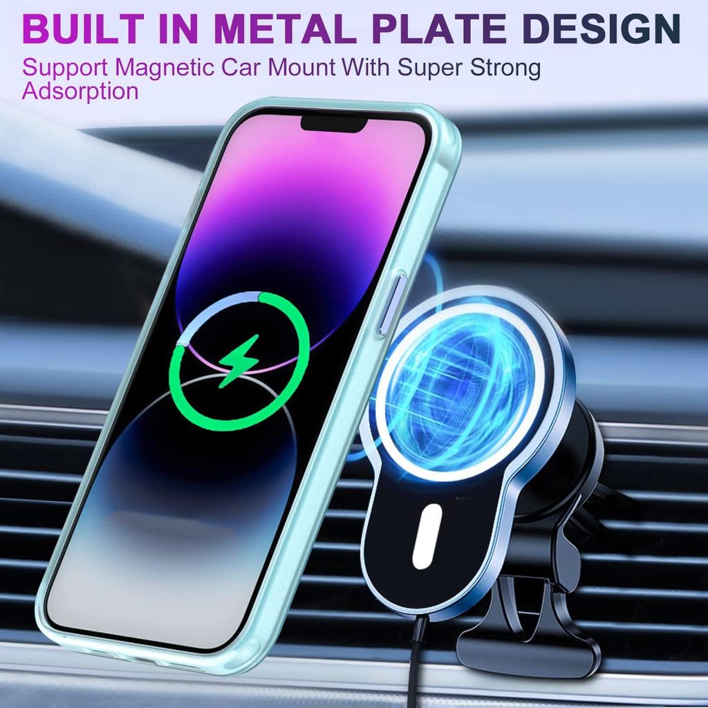 ESR Custodia con MagSafe per iPhone 16 Pro, Supporta la ricarica magnetica, Custodia in silicone liscio e sottile, Protezione dello schermo e della fotocamera, Antigraffio, Serie Cloud, Verde