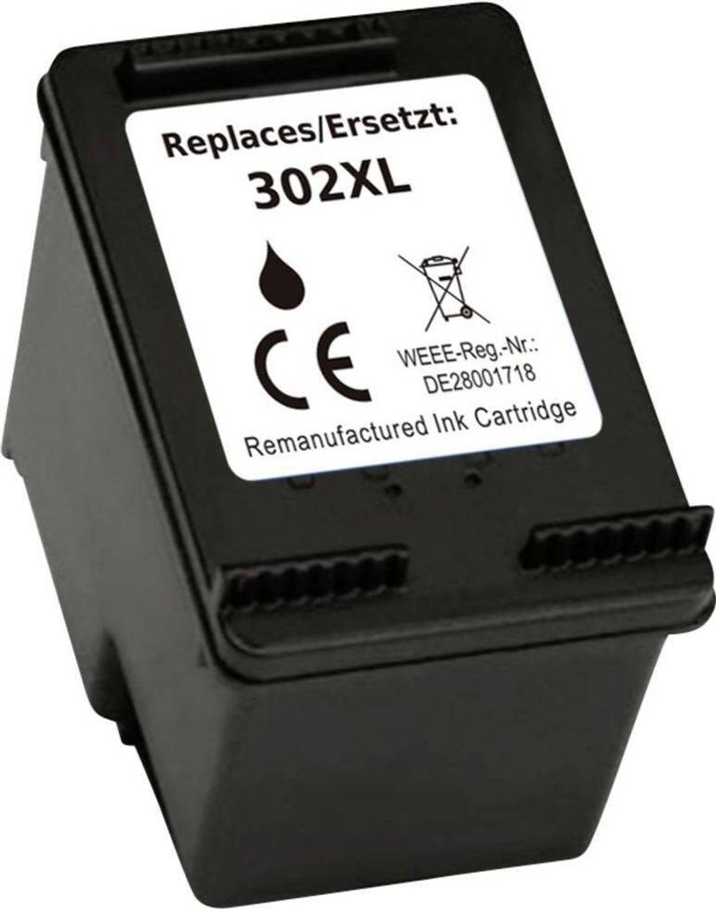 Renkforce Druckerpatrone ersetzt HP 302XL, F6U68AE Kompatibel Schwarz RF-5633222