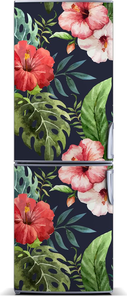 Tulup Kühlschrankdekoration - Magnetmatte - 70 cm x 190 cm - Magnet auf dem Kühlschrank - Hawaii-Muster